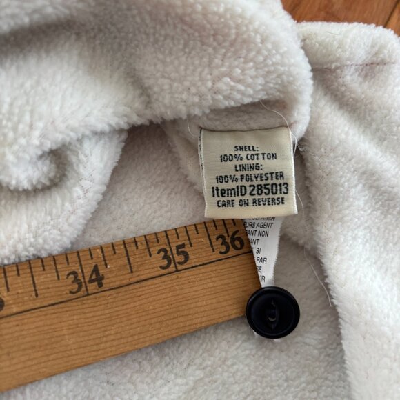 L.L. Bean Sweater Fleece Lined Plaid Flannel Shacket Womens XL Red Cabin Outdoor - Picture 8 of 8